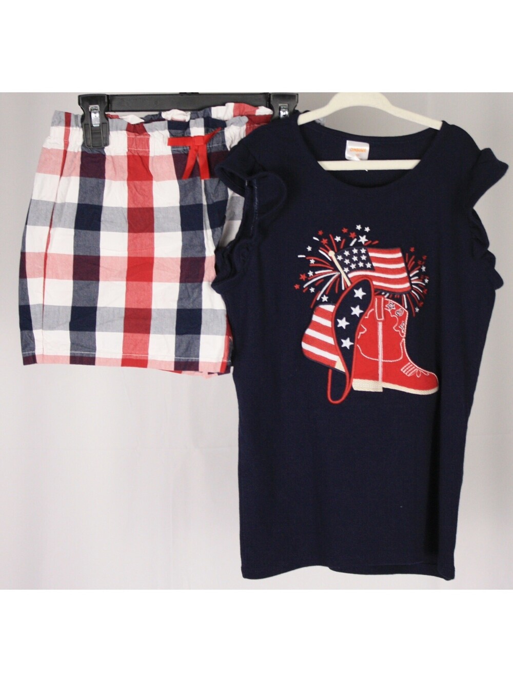 Gymboree Americana Cowgirl Boots Outfit Set Girls Size 10